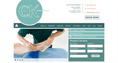 Desktop Screenshot of ckphysio.co.uk