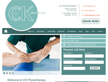 Tablet Screenshot of ckphysio.co.uk